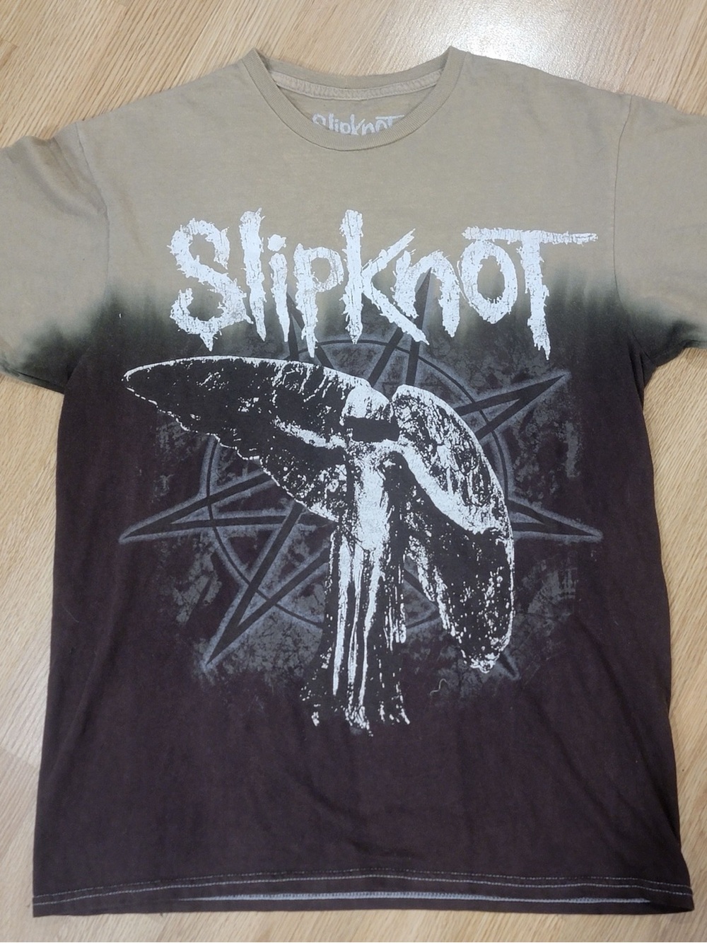 Slipknot Short Sleeve Graphic Tee - Brown/Tan Ombre